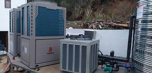 U乐国际空气能浙江民宿热水工程